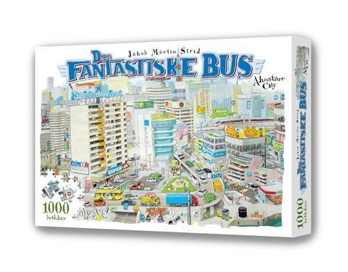 Puslespil 1000 brikker, Den fantastiske bus - Ahnstarr City.
