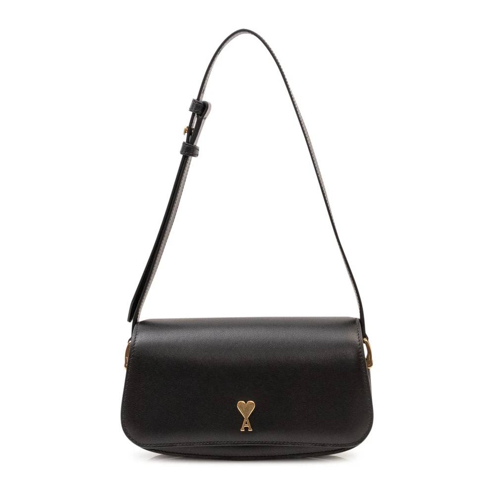 Ami Paris Paris Paris Skuldertaske - Tasker - Dame - Sort - ONE SIZE - Uld