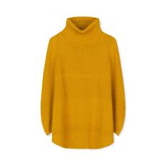 Sibin Linnebjerg Siff Strik Poncho - Amber / M