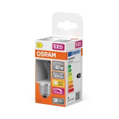 OSRAM LED Kugle 40 Dæmpbar Klar 3,4W 827 E27 4099854443947