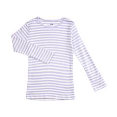Magasin Mille 1G Str 3 år / 98 cm Lavender / Star White Stripe Langærmede Tshirts Bomuld