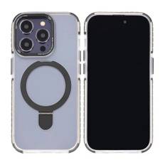iPhone 15 Pro Max Mobilskal med Magsafe och Stativ - Svart