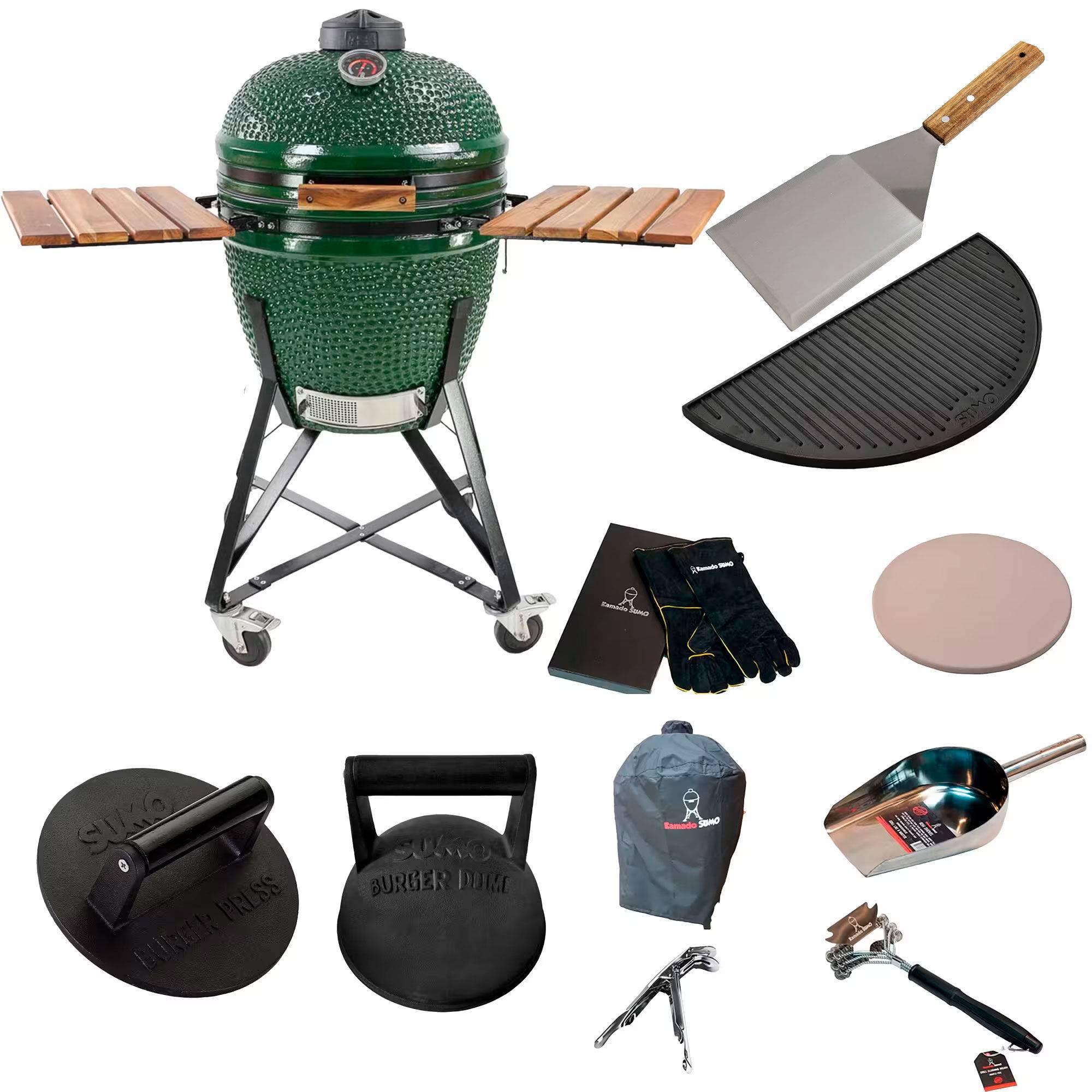 Kamado sumo Midi Grøn m. smashpakke