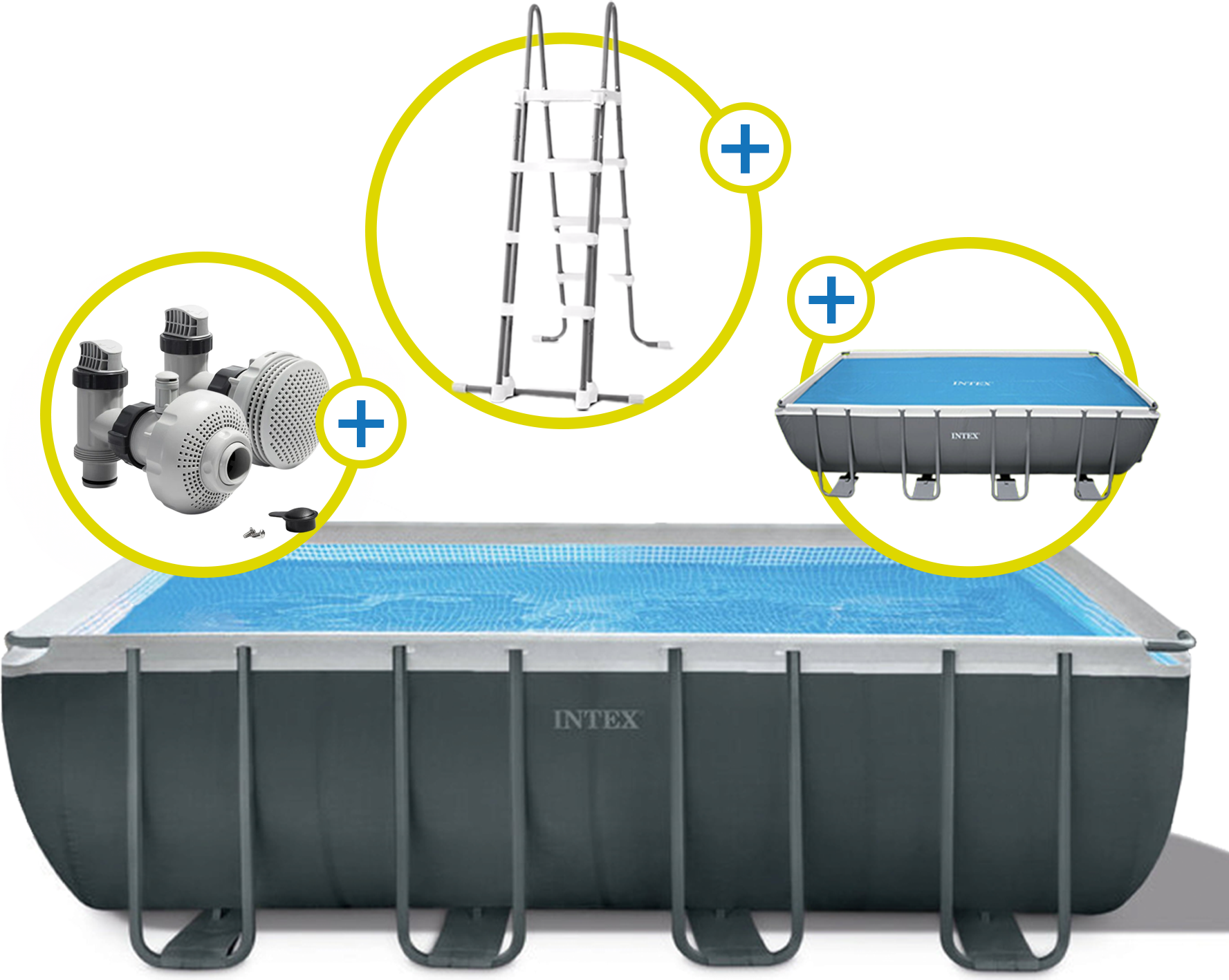 Frame Pool Ultra Quadra XTR 549 x 274 x 132 cm - Utan Pump, med Tillbehör
