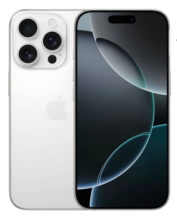 Apple I iPhone 16 Pro - 128 GB - Vit titan – Begagnad-Batterihälsa 93%