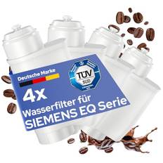 MILUX [4er Set] Wasserfilter passend zu Brita Intenza für Siemens EQ Series – für Siemens EQ6, EQ9, EQ500 & EQ700 Kaffeevollautomaten – passt für Siemens Brita Intenza Wasserfilter – TÜV zertifiziert!
