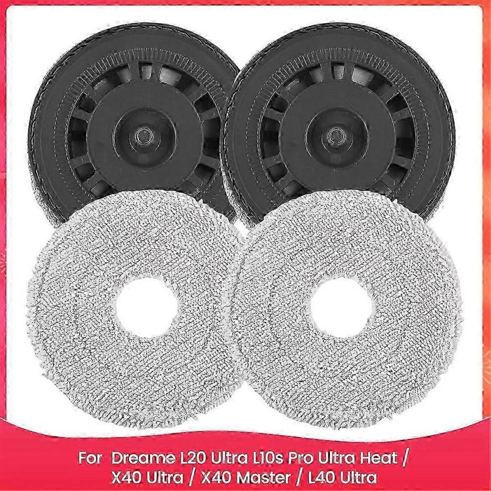 Dreame L20 Ultra & L10s Pro Mopping Plate Attachment with Cleaning Cloth Mount for Robot Vacuum