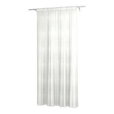 Gardin i dubbelbredd med tunnel/Creaseband, 300 cm, Unbleached, Linne - Bemz