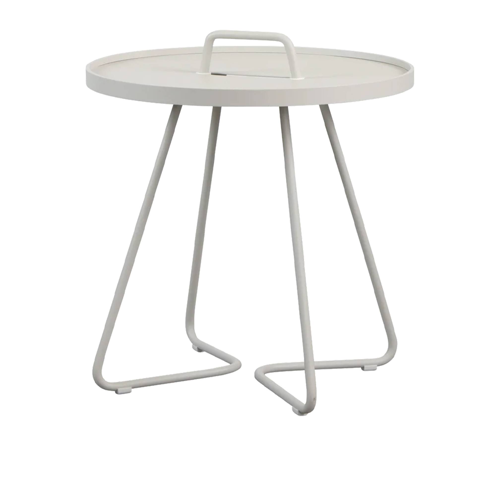 Cane-Line - On-the-move sidobord - S, Sand - Småbord och sidobord utomhus - Strand+Hvass - Beige - Metall