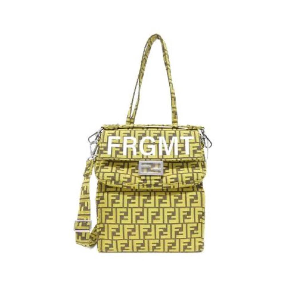 Fendi Vintage Pre-owned Canvas Tote Bag - Vintage - unisex - Gul - ONE SIZE - Uld