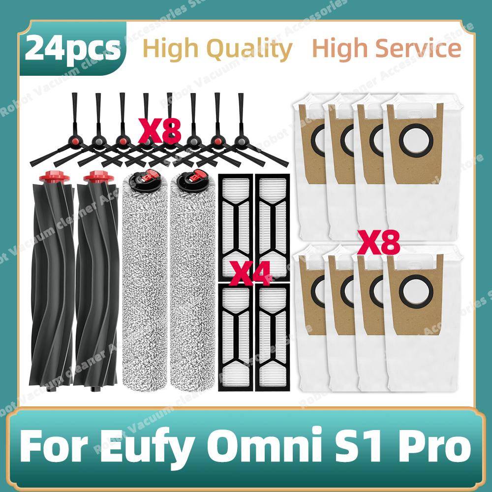 Kompatibel för Eufy Omni S1 Pro Delar Hepa-filter Dammåsepbyte Tillbehör