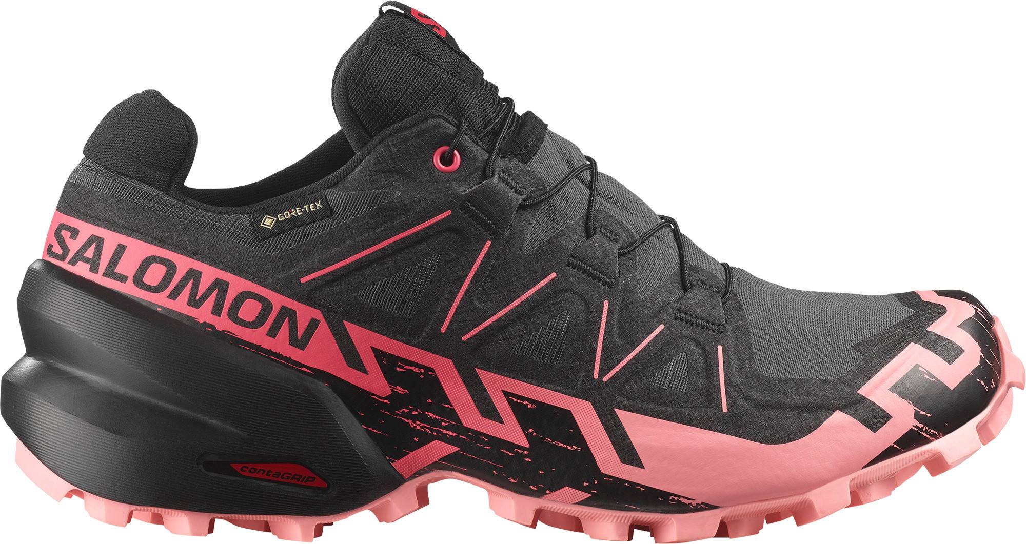 Salomon Women's Speedcross 6 GORE-TEX Nine Iron/Black/Flamingo Pink, Nine Iron / Black / Flamingo Pink, 36 2/3