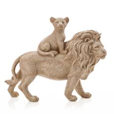Naturecraft Sandstone Look Lion and Cub Ornament One Size