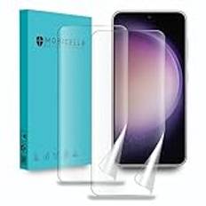 Flexibelt TPU Skyddsfilm kompatibelt med Samsung Galaxy S23 6.1 tum Skärmskydd film Screen Protector 9H hårdhet Ultra HD 2-Pack