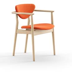 House of Finn Juhl - 109 stol, Clear oiled oak, Cat. 3 Watercolour, Pumpkin Spice - Matstolar - Finn Juhl - Orange,Träfärgad - Trä/Textilmaterial