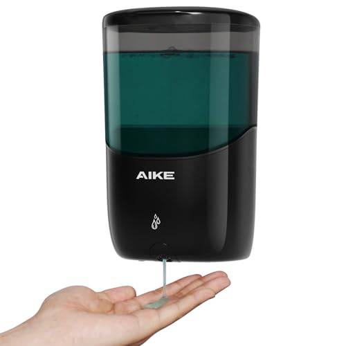 AIKE Automatisk Tvålpump Väggmonterad, 650 Ml Stor Kapacitet, Tvålpump för Handtvätt I Badrum Och Kök, Kommersiell Väggmonterad Automatisk Tvålpump för Flytande Tvål, Modell AK1216