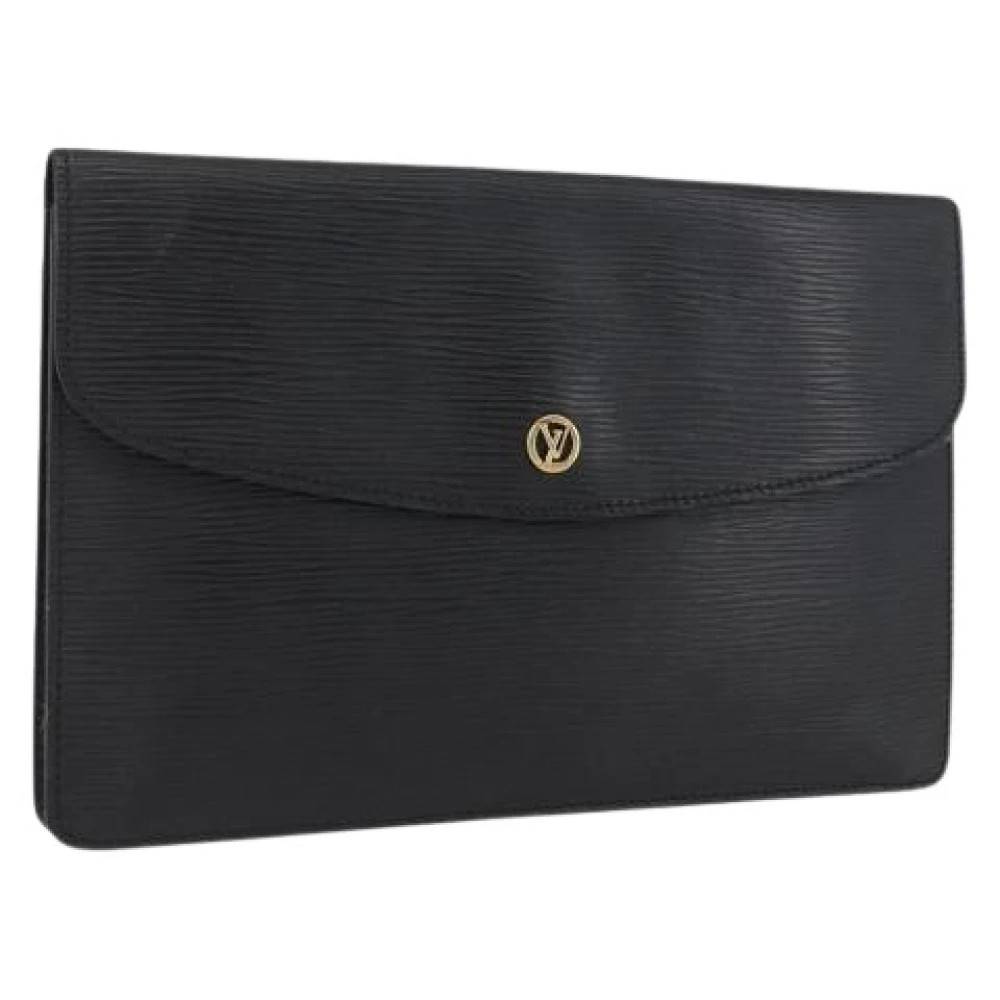 Louis Vuitton Vintage Pre-owned Epi Læder Clutch Taske - Vintage - Dame - Sort - ONE SIZE - Læder