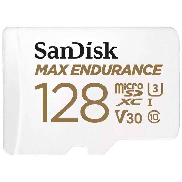 SanDisk Max Endurance microSDXC V30 128GB 100MB/s -minneskort + SD-adapter