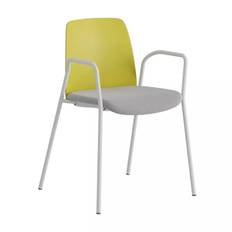 Choice karmstol klädd sits (Vit, Limegrön, Ljusgrå)