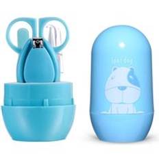 4 st nagelfil finger sax toddler baby nagelsk&#xE4;rare klippare sax s&#xE4;kerhet finger manikyr trimmer baby care set - Bl&#xE5; slumpm&#xE4;ssig 1 upps&#xE4;ttning