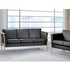 Kragelund Torup K 135 sofa (3 pers. sofa - L197 x D80 x H82 cm, Stofgruppe 1, Sæbebehandlet bøg stel)