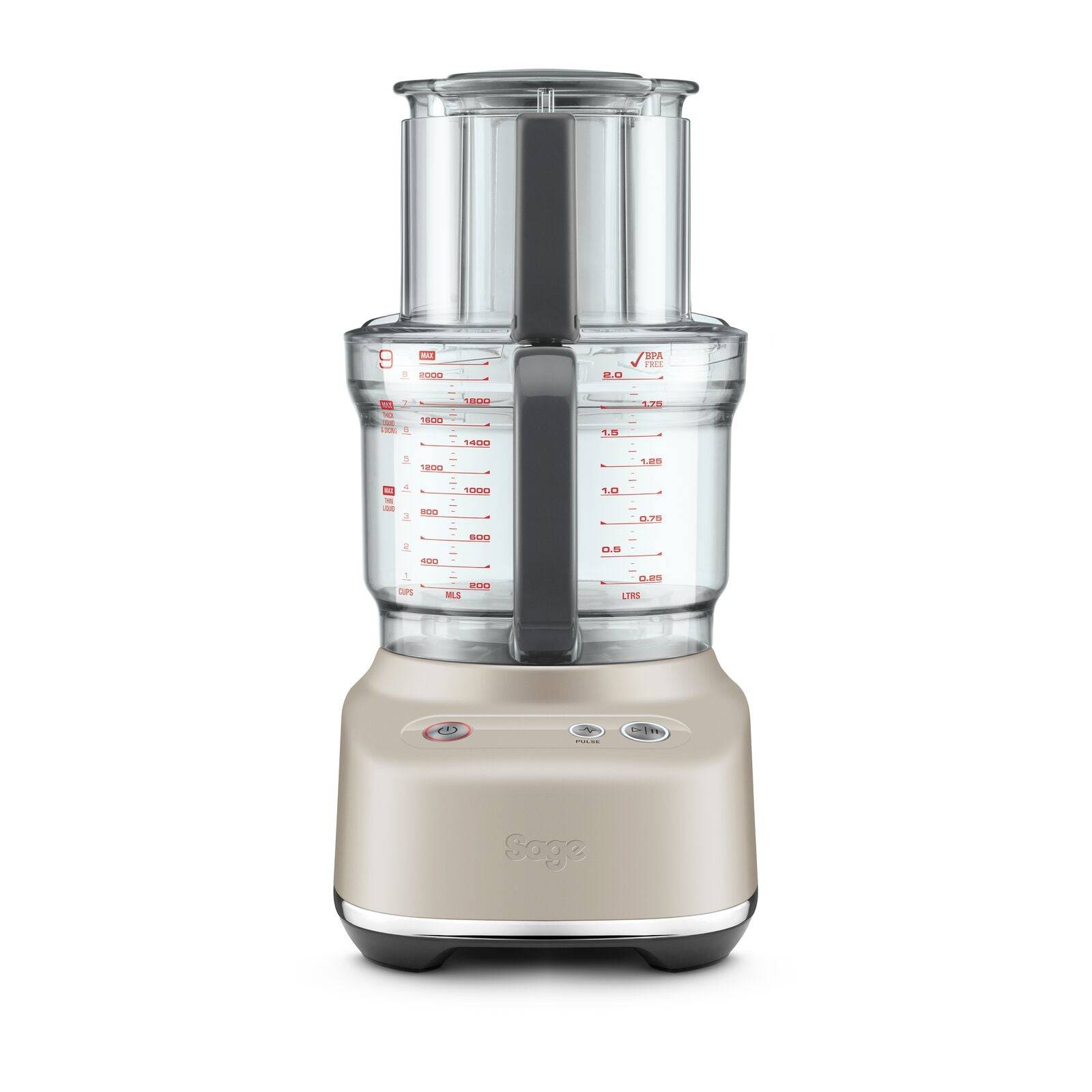 Sage SFP638ALM Paradice 9 Foodprocessor Mandel Nougat.