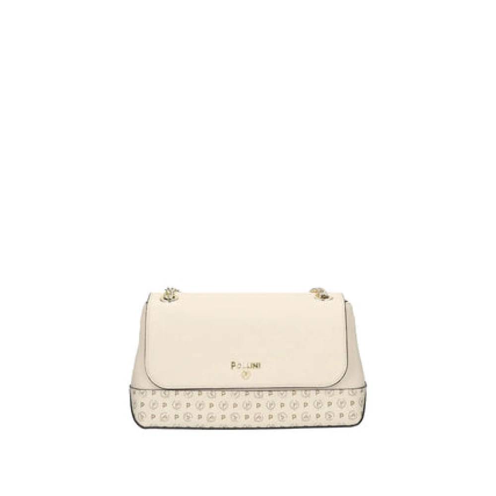 Pollini Flap Crossbody Bag - Tasker - Dame - Beige - ONE SIZE - Uld