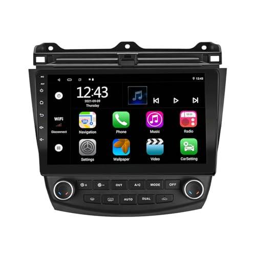 EZoneTronics Android-bilstereo för Honda Accord 7:e 2003-2007 med trådlös Carplay Android automatisk pekskärm GPS-navigering Bluetooth WIFI delad skärm SWC FM/RDS-spelare 2G RAM + 32G ROM