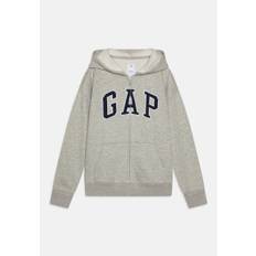GAP KIDS RELAXED GAP LOGO ZIP HOODIE - Tröja med dragkedja - light heather grey
