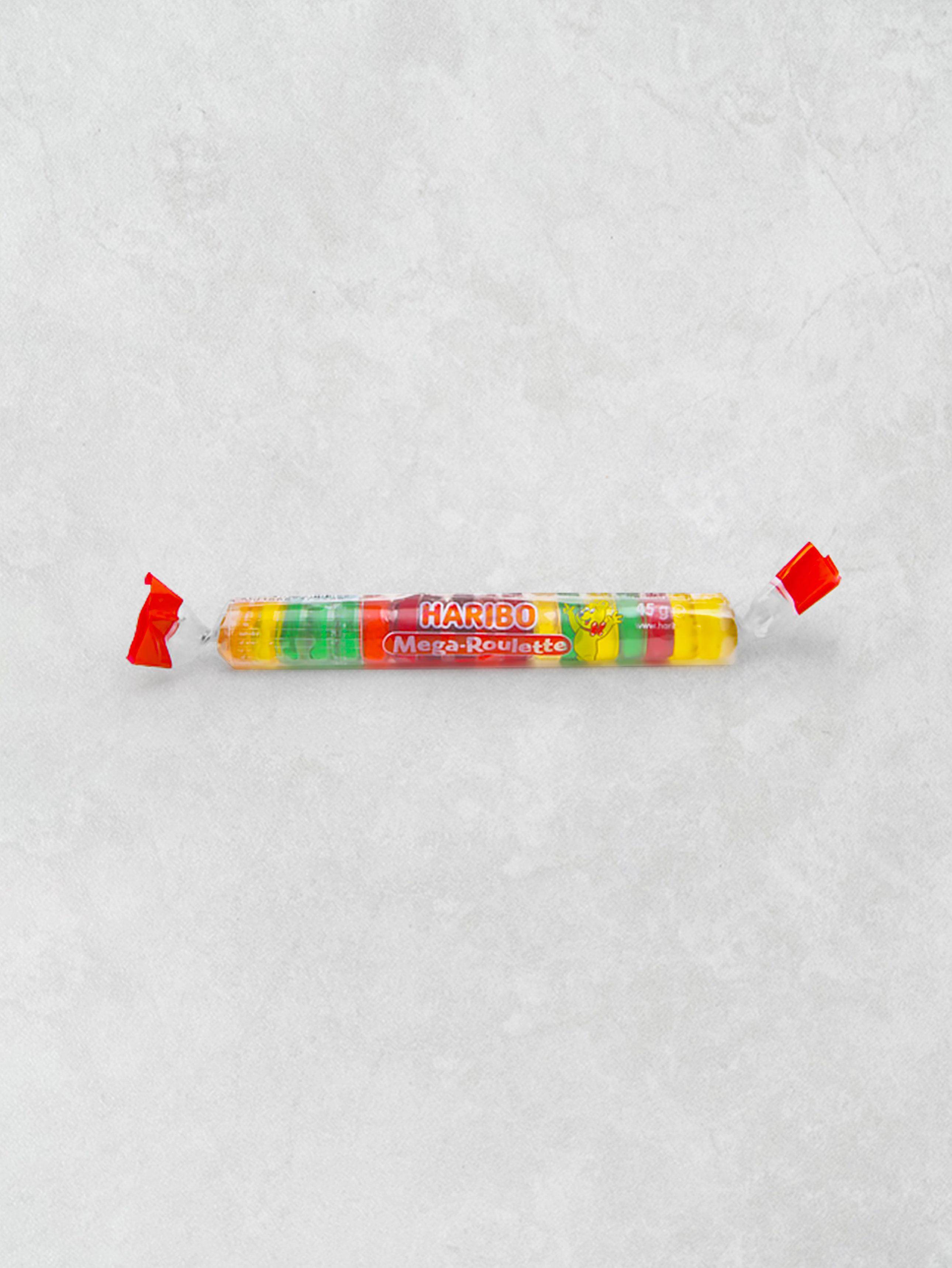 Haribo Mega-Roulette 45g Fruktgelégodis Rulle white