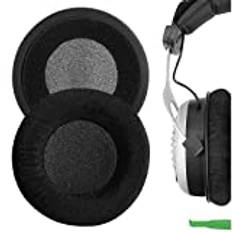 Geekria Comfort Velour reserv öronkuddar för Beyerdynamic DT990 DT880 DT860 DT797 DT790 DT770 DT440 RSX700 MMX300 HS800 HS400 HS200 T90 T70 T5P hörlurar öronsnäckor, headset öronkudde (svart)