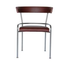 Källemo - GA-1 karmstol Matt Chrome/Tärnsjö 8697 - Karmstolar - Gunnar Asplund - Silver - Läder/Metall/Skum