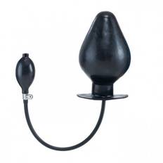 Mister B Inflatable Vortex Plug XL Black, latex inflatable anal plug 20 x 5–12 cm