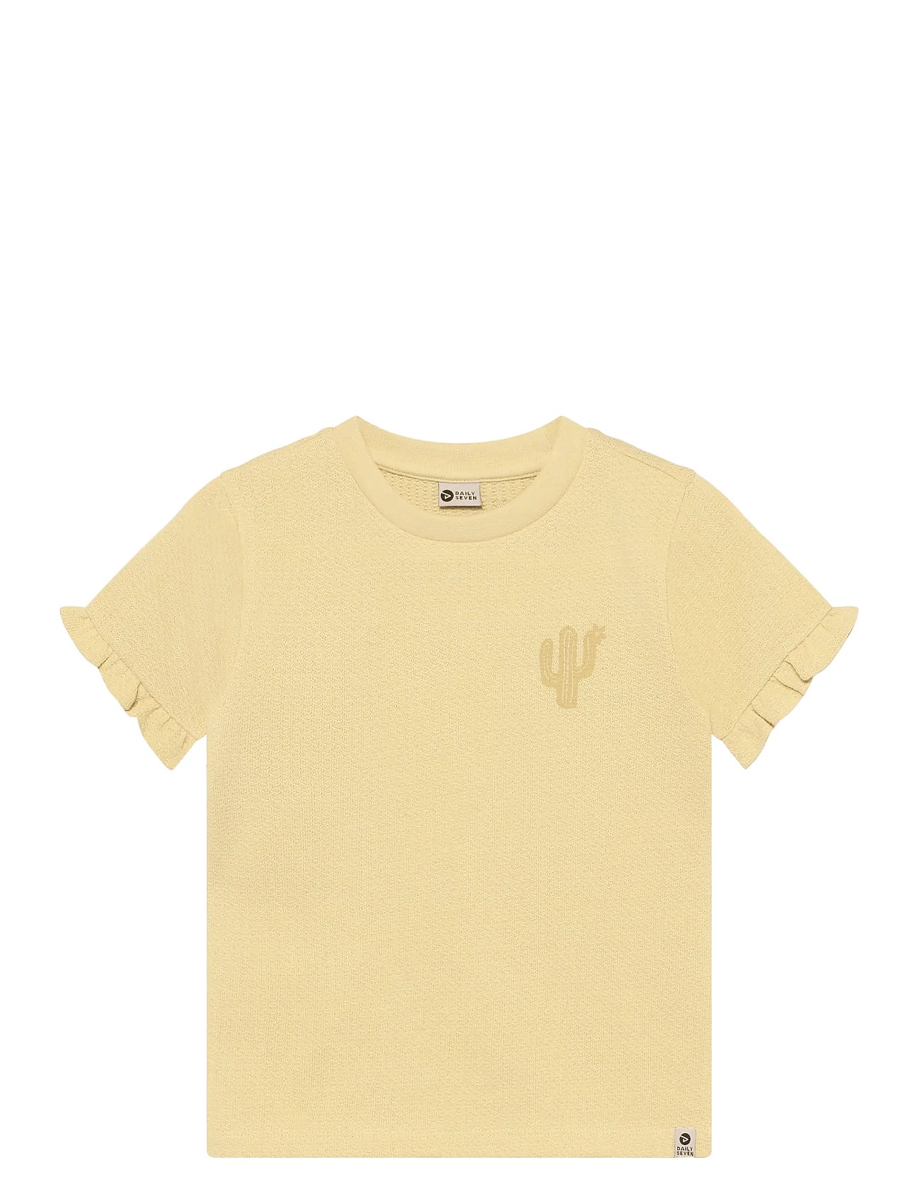 Daily 7 T-Shirt Ruffle Backprint - Yellow - 140
