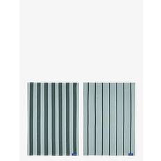 METTE DITMER Stripes Tea Towel, 2-Pack |Grön |W50X L70 cm
