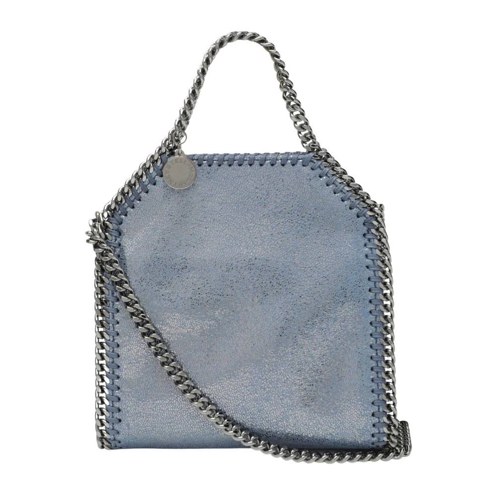 Stella McCartney Tiny Falabella Taske - Tasker - Dame - Blå - ONE SIZE - Uld