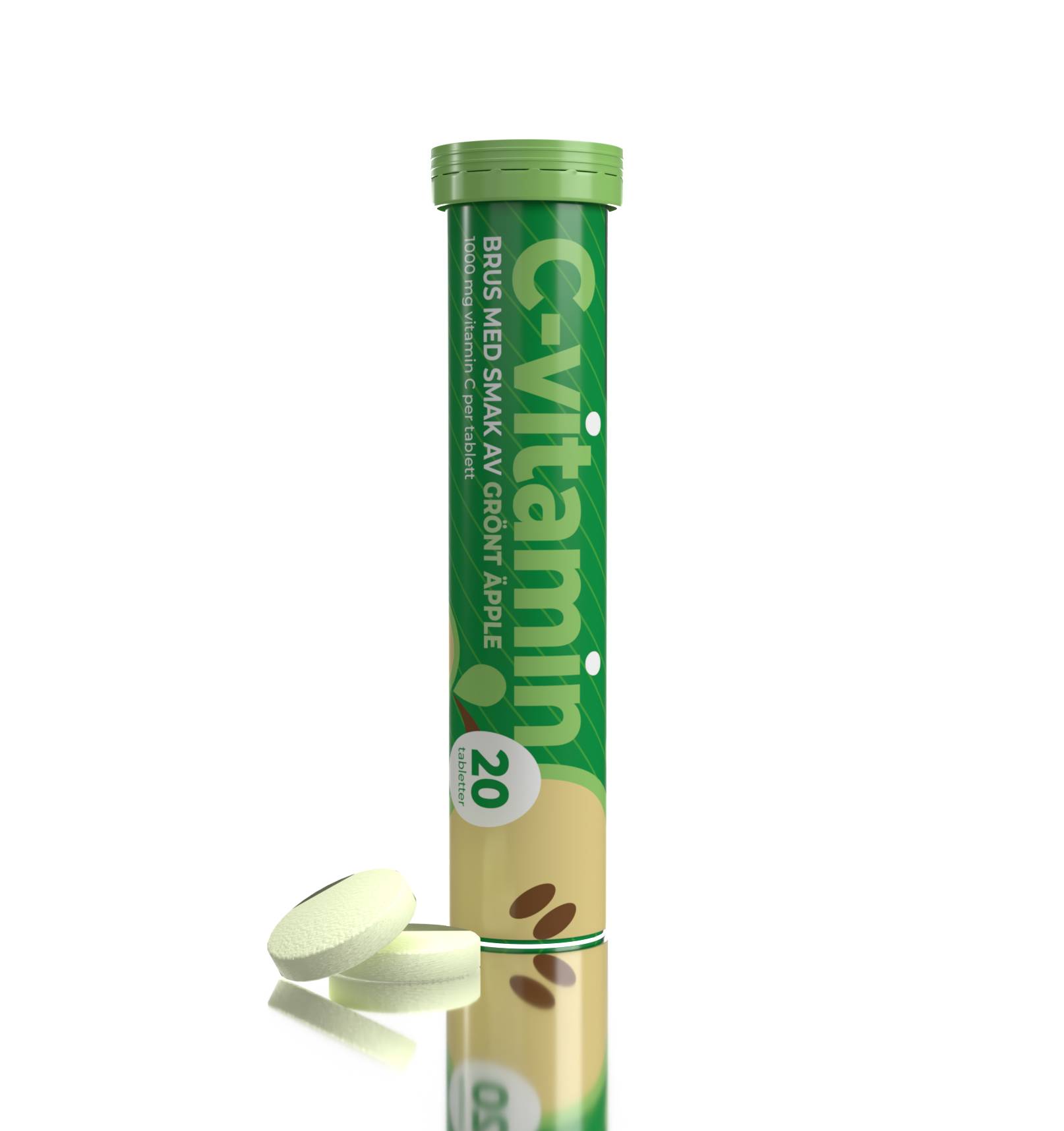 Topformula | C-vitamin Brus - Grönt Äpple