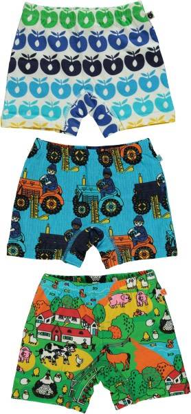 3 pak underbukser til drenge flere print - Blue Atoll / 7-8