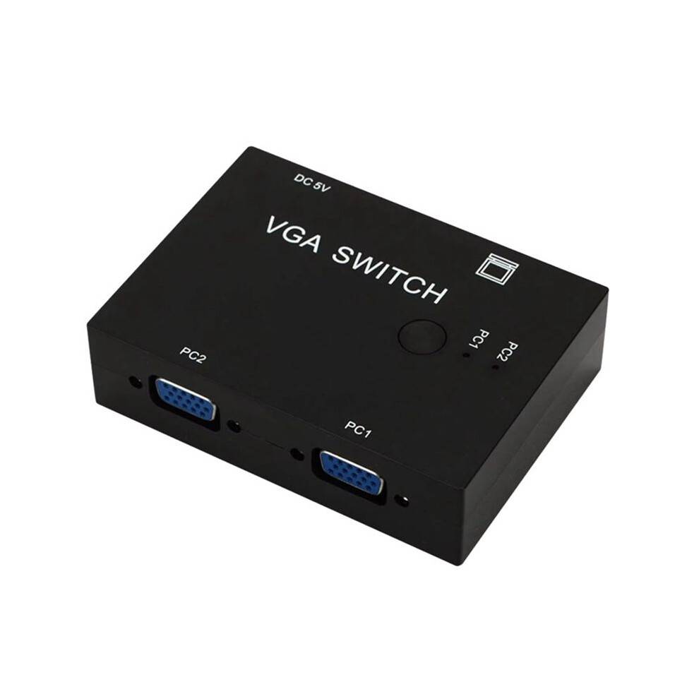 2 in 1 Out VGA Video Converter 2 Port VGA Switcher VGA Cable KVM Switches for PC Monitor Projector Display Laptop