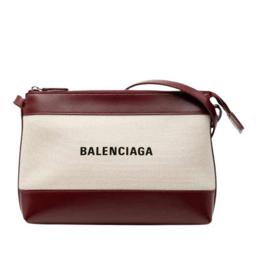 Balenciaga Vintage Pre-owned Vintage Crossbody Taske - Vintage - Dame - Beige - ONE SIZE - Uld