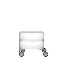 Kartell - Mobil 2 Drawers with Wheels Ice - Hurtsar - Atonio Citterio,Oliver Löw - Vit - Metall/Plast