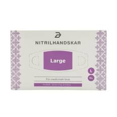 Apotea Nitrilhandskar Blå Large 10-pack