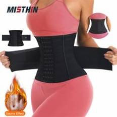 Latex Full Body Women Plus Size Belly Girdle Tummy Control Waist Trimmer Cincher Corset Wrap Belt Waist Trainer Shaper Shapewear