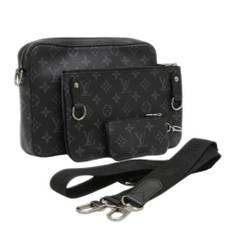 Louis Vuitton Vintage, Vintage , Herre, Grå, ONE SIZE, Uld, Pre-owned canvas tasker