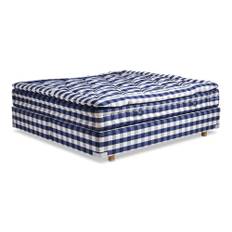 Hästens 2000T Kontinentalsäng 210x210 Blå - Blue Check (210x210)