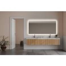 Mirall Harmony 2, LED spejl med lys, justerbar lysstyrke, anti-dug, 160 x 80 cm