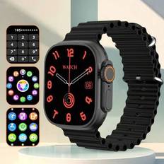 Sport Smart Watches, Smart Watch For Women Smartwatch 2-tums LED High-Definition färgskärmsstöd för flera språk, trådlös laddningsfunktion, musikspela (En-Storlek)