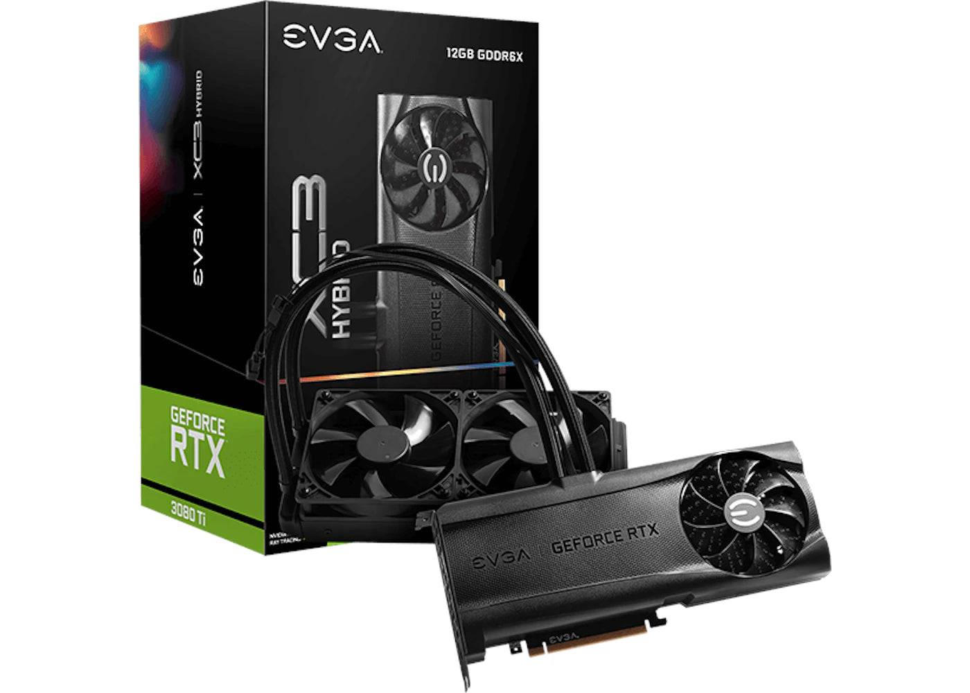 NVIDIA EVGA GeForce RTX 3080 Ti XC3 ULTRA HYBRID 12G Graphics Card (12G-P5-3958-KR) - One Size (One Size)