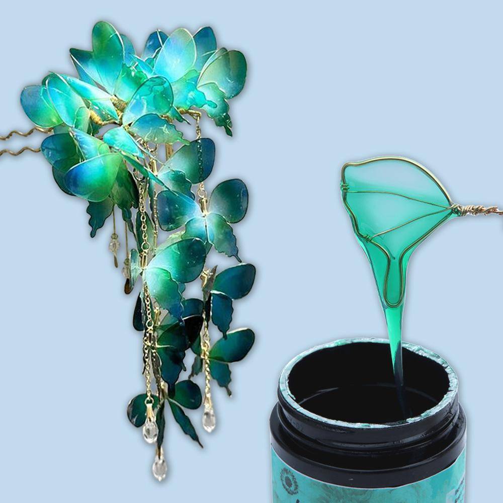 12-färgad UV-harts blommig vätska för handgjord filigran DIY-hantverk och tillverkning av kronblomsmycken