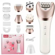 INF 6-i-1 multifunktionel epilator, barbering, exfoliator, massage